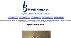 Desktop Screenshot of bmachining.net
