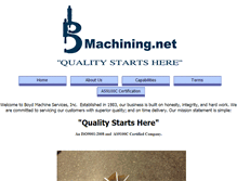Tablet Screenshot of bmachining.net